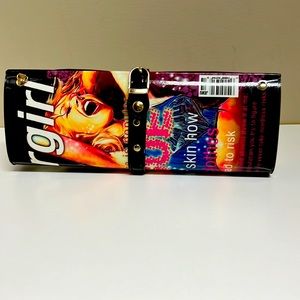 90’s Inspired Vinyl Clutch with chain strap